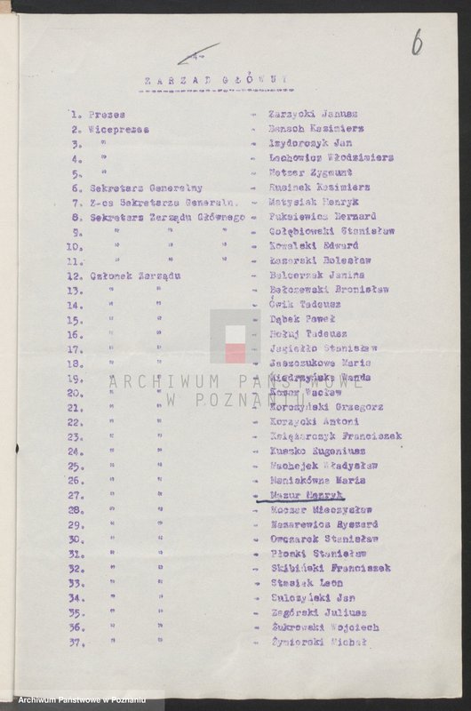 Obraz 16 z jednostki "Wykazy władz naczelnych Związku Bojowników o Wolność i Demokrację."
