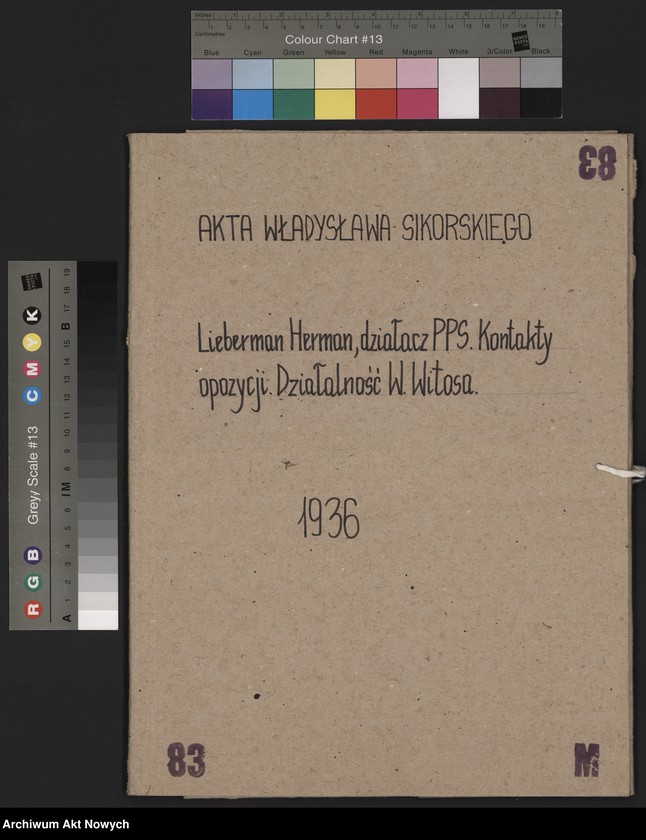 image.from.unit.number "Lieberman Herman, działacz PPS. Kontakty opozycji. Działalność W. Witosa."