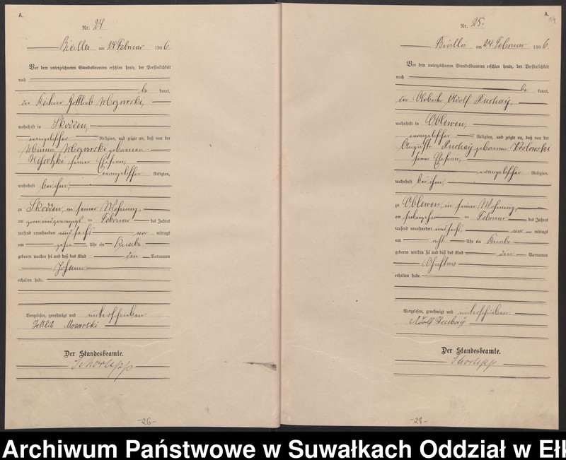 image.from.unit.number "Geburts-Haupt-Register des Königlichen Preussischen Standes-Amtes Bialla Kreis Johannisburg"