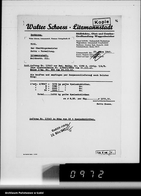 Obraz 13 z jednostki "Aufträge, [Lieferscheinen und Rechnungen] 13541-13600"
