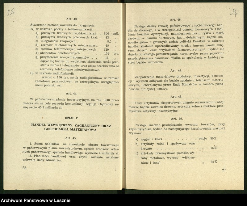 Obraz 17 z jednostki "[Projekty planów gospodarczych]"