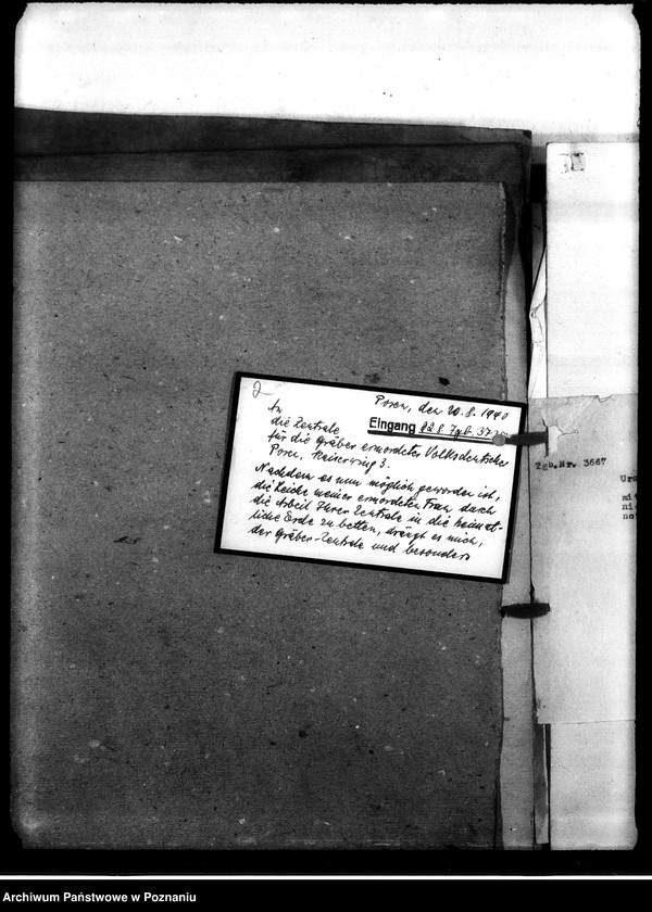 Obraz 6 z jednostki "Korespondencja w sprawie miejscowych Niemców, którzy zginęli w 1939 roku A - J"