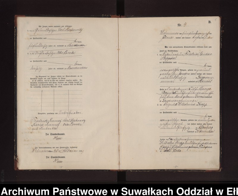 image.from.unit.number "Heiraths-Neben-Register des Preussischen Standes-Amtes Widminnen Kreis Loetzen"