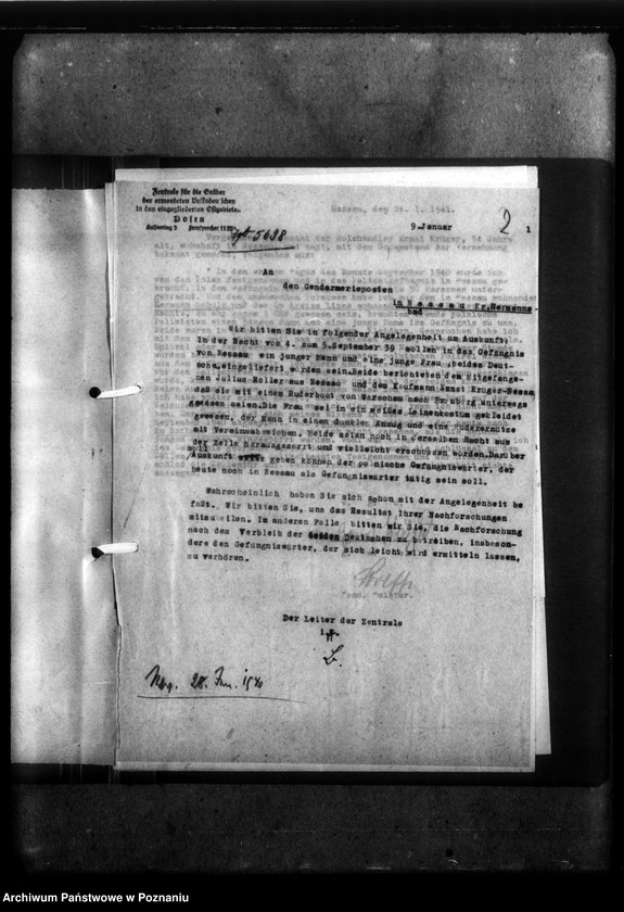 Obraz 6 z jednostki "Ermordung von zwei unbekannten jungen Volksdentschen in Nessan (Nieszawa)"