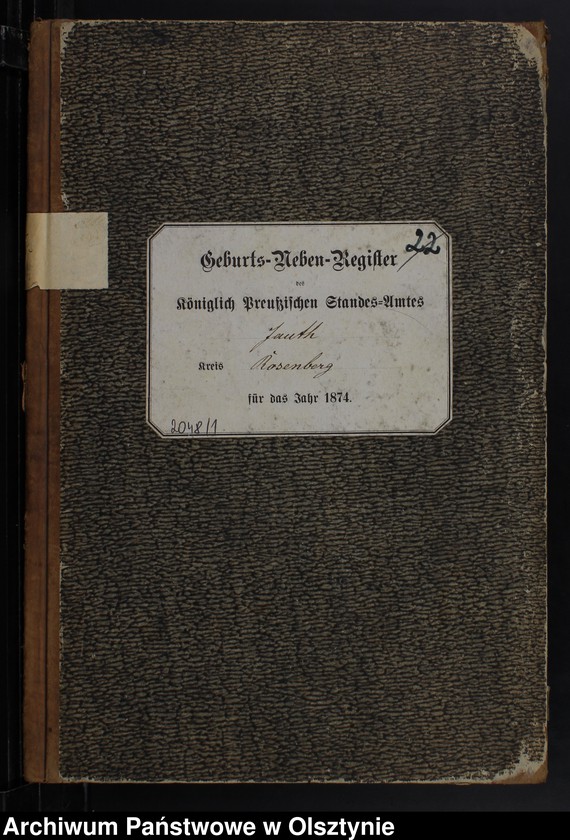 Obraz 2 z jednostki "Geburts-Neben-Register Nr 1 - 13"