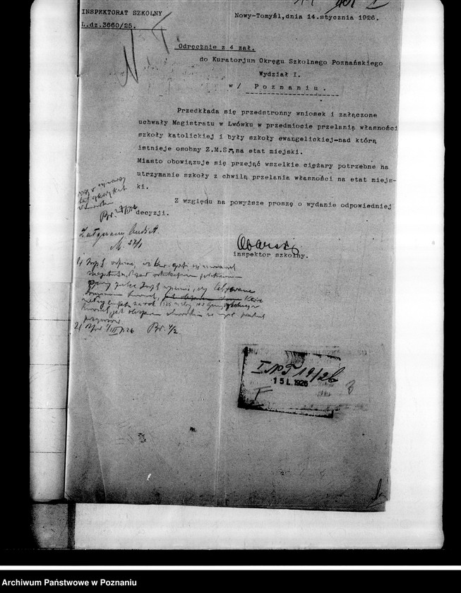 Obraz 15 z jednostki "Zarząd majątkiem szkolnym byłej szkoły ewangelickiej we Lwówku, powiat nowotomyski"