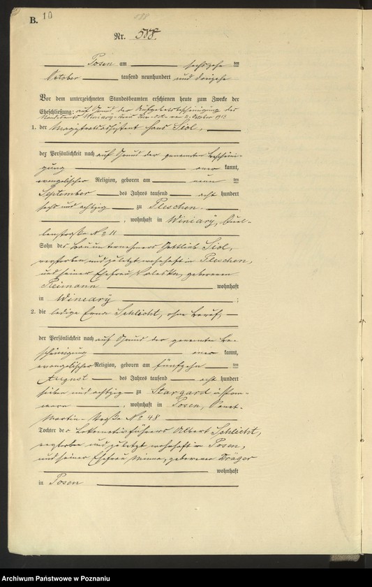 Obraz 12 z jednostki "Księga miejscowa małżeństw tom III [Rejestr główny małżeństw]"