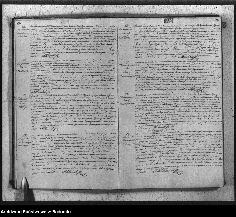 Obraz 10 z jednostki "Duplikat Aktów Cywilno - Religijnych Urodzenia, Zaślubienia i Zejścia Parafii Kozienice Rok 1843 służący"