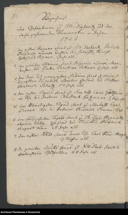 image.from.unit.number "Acta Generalia. Des Patrimonial Gerichts zu Döberitz [Dobrzyca] enthaltend die eingereichten Extracte aus den Kirchenbüchern wegen der seit den 1.sten Januar 1824. geborenen, gesorbenen und getrauten Personen. Bis 1846."