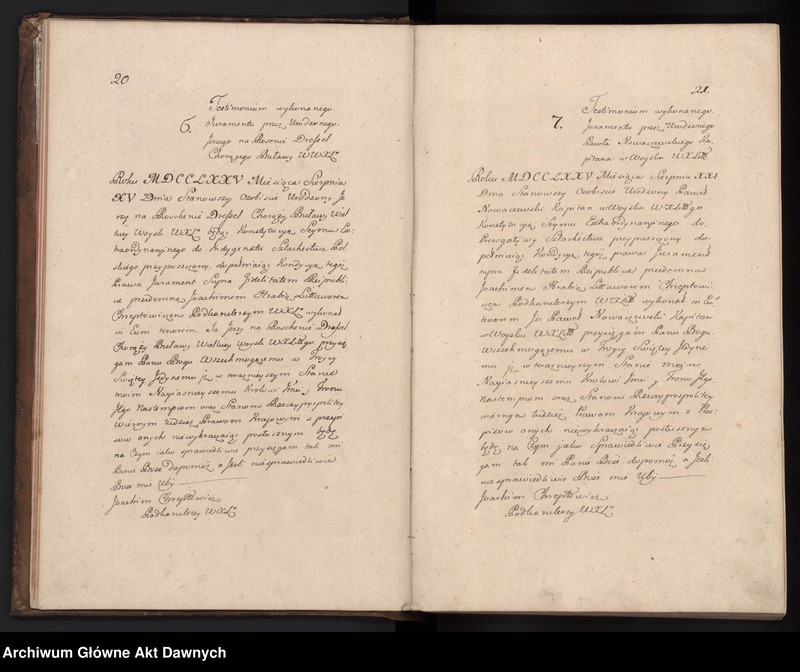 image.from.unit.number "Księga podkanclerzego Joachima Chreptowicza (potwierdzenia przywilejów, nobilitacje, indygenaty)."