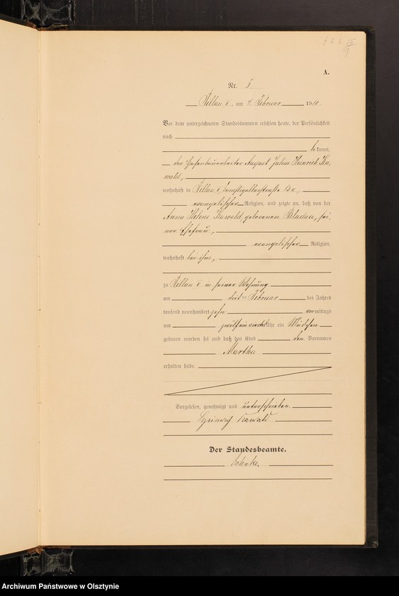 image.from.unit.number "Geburts-Haupt-Register Nr 1 - 95"