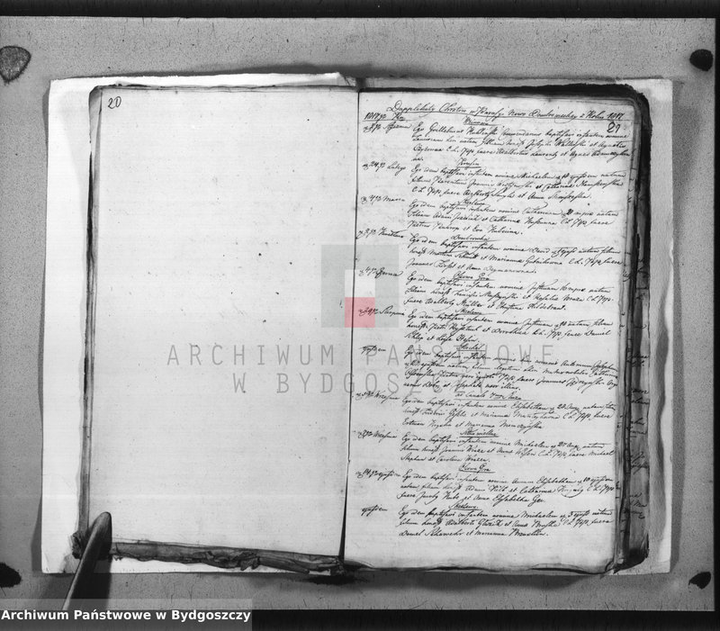 image.from.team "Akta metrykalne parafii rzymskokatolickiej w Dąbrówce Nowej, pow. Bydgoszcz"
