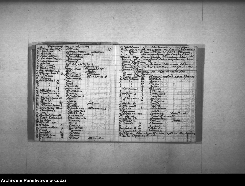 Obraz 15 z jednostki "Dienst-Buch der I Abteilung [Wykazy milicjantów pełniących dyżury w określonym dniu]"
