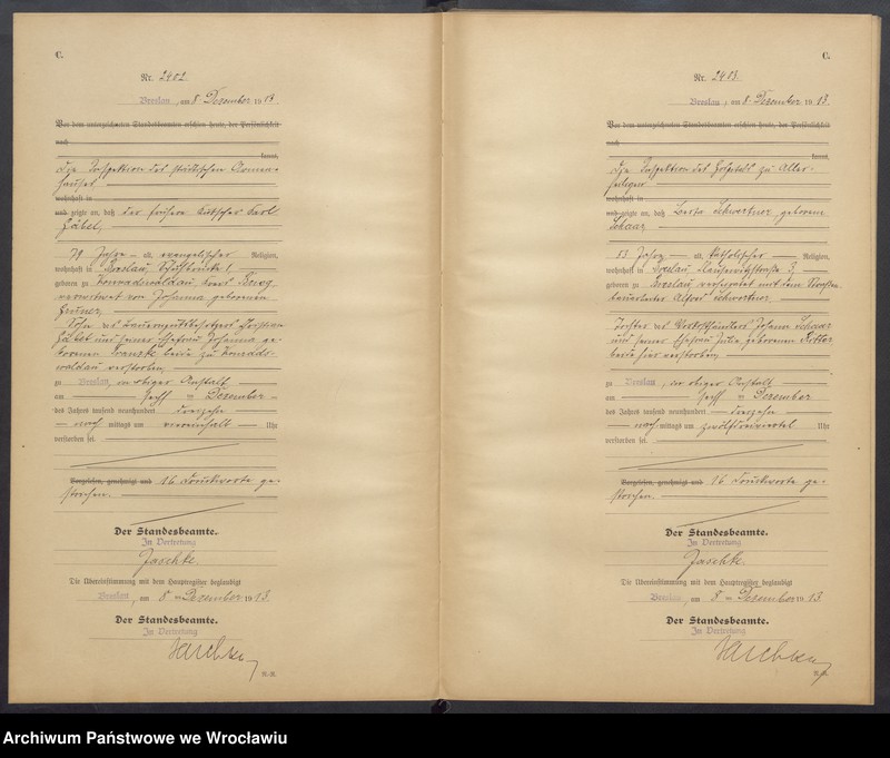 image.from.unit.number "Sterbe-Neben-Register Breslau I 1913 Band 7"