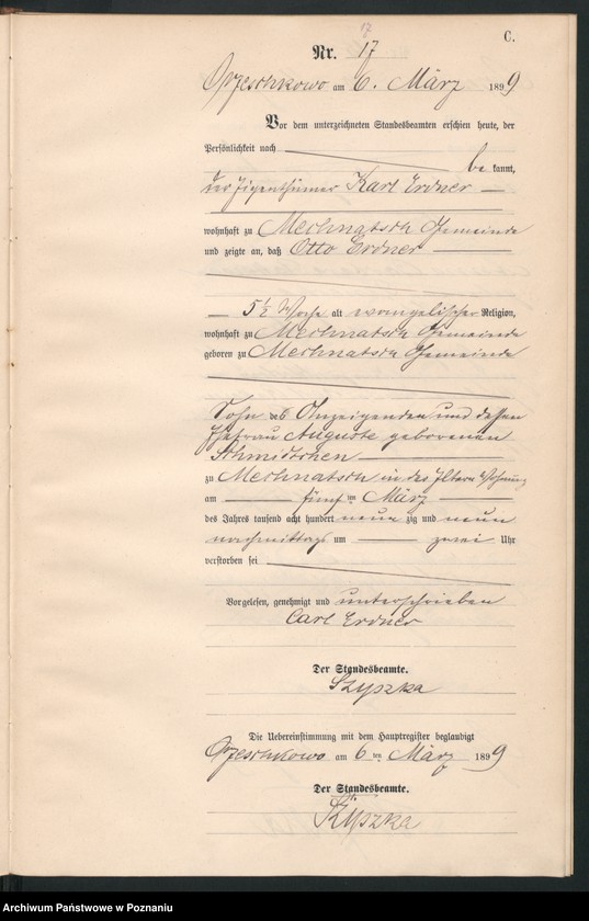 Obraz 20 z jednostki "Księga zgonów"