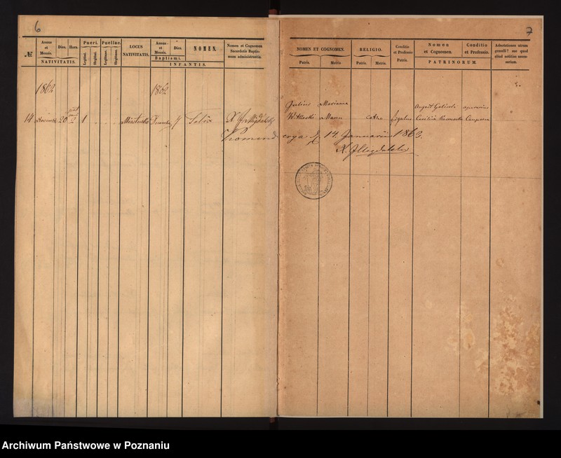 Obraz 6 z jednostki "Duplicat baptisatorum"