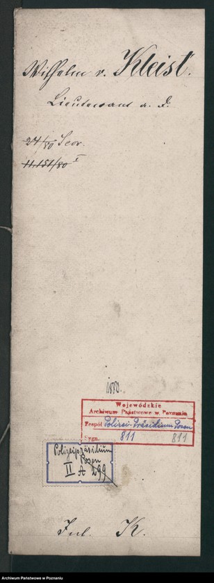 Obraz 2 z jednostki "A. betr. Wilhelm von Kleist, Lieutenant a.D."