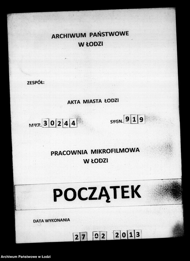 Obraz 1 z jednostki "Akta w przedmiocie przesiedleńców"