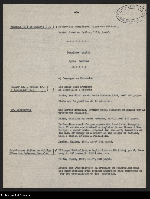 image.from.unit.number "Dotation Carnegie pour la Paix Internationale, Centre Européen - Paryż. Informacje o wydawnictwach."