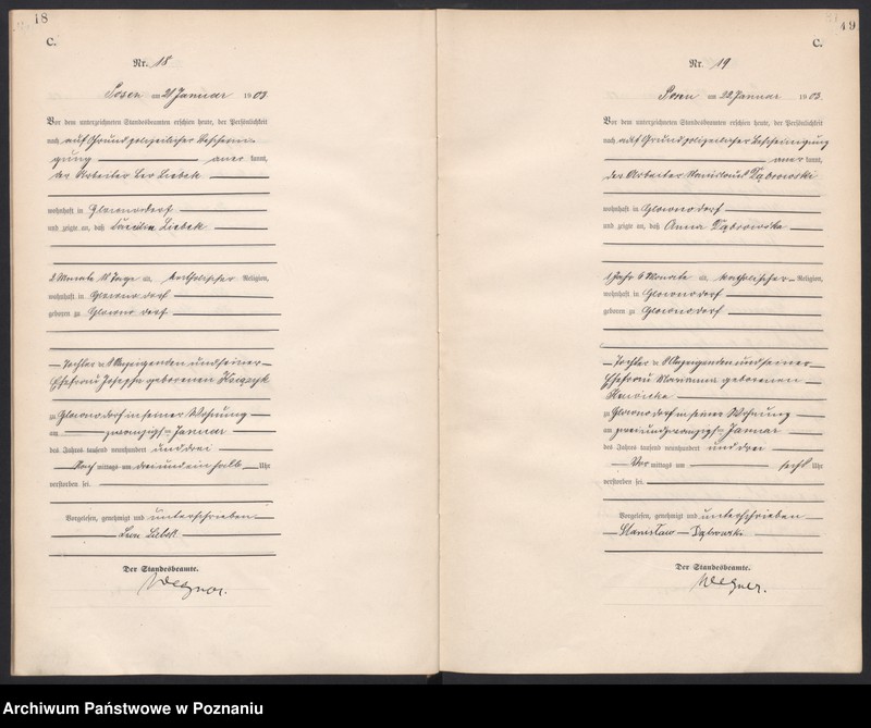 Obraz 12 z jednostki "Księga zgonów tom I"