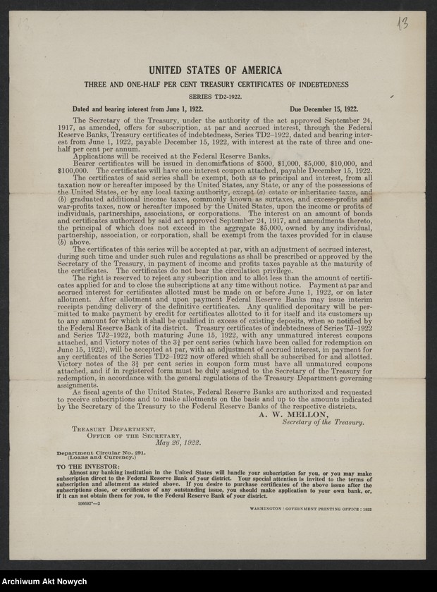 image.from.unit.number "Wykazy wylosowanych numerów pożyczek premiowych. Kupony pożyczek i loterii. Ogłoszenia o emisji kuponów pożyczek"