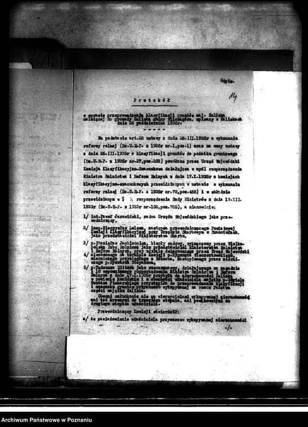 Obraz 19 z jednostki "Operat szacunkowy /parcelowanego majątku/ Kaliska powiatu konińskiego"