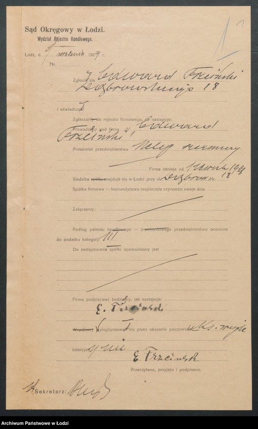 Obraz 3 z jednostki "Edward Trzciński – sklep rzeźniczy"