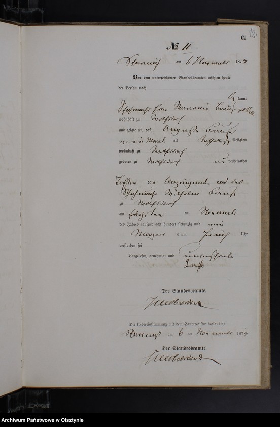 image.from.unit.number "Sterbe-Neben-Register Nr 1 - 23"