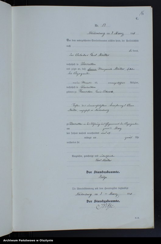 image.from.unit.number "Sterbe-Neben-Register Nr 1 - 61"