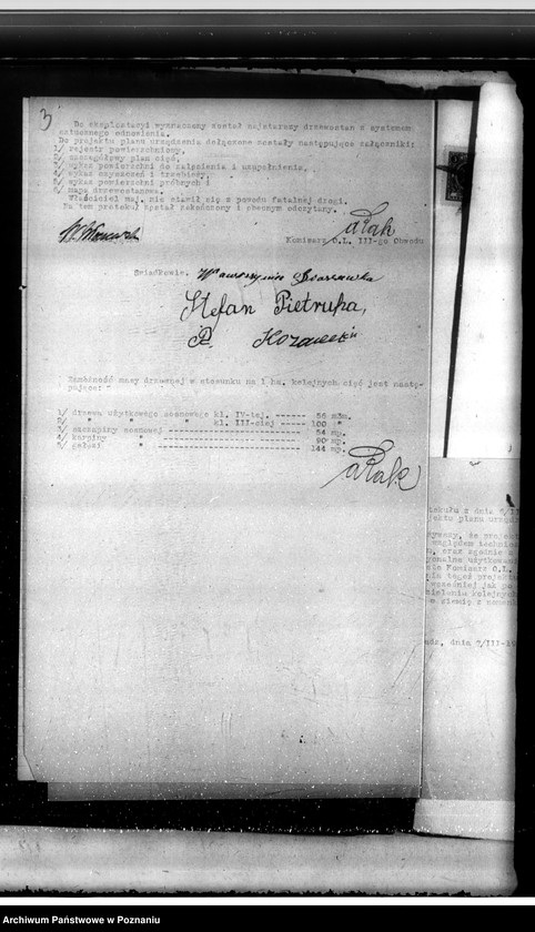 Obraz 7 z jednostki "Sprawa zatwierdzenia uzupełnienia planu gospodarstwa leśnego dla lasów Żerniki powiatu kaliskiego"