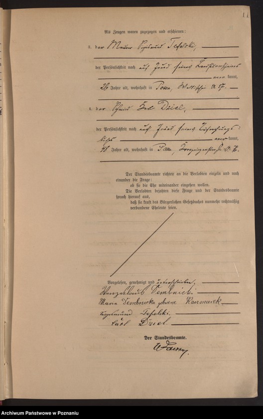 Obraz 13 z jednostki "Księga miejscowa małżeństw tom I [Rejestr główny małżeństw]"