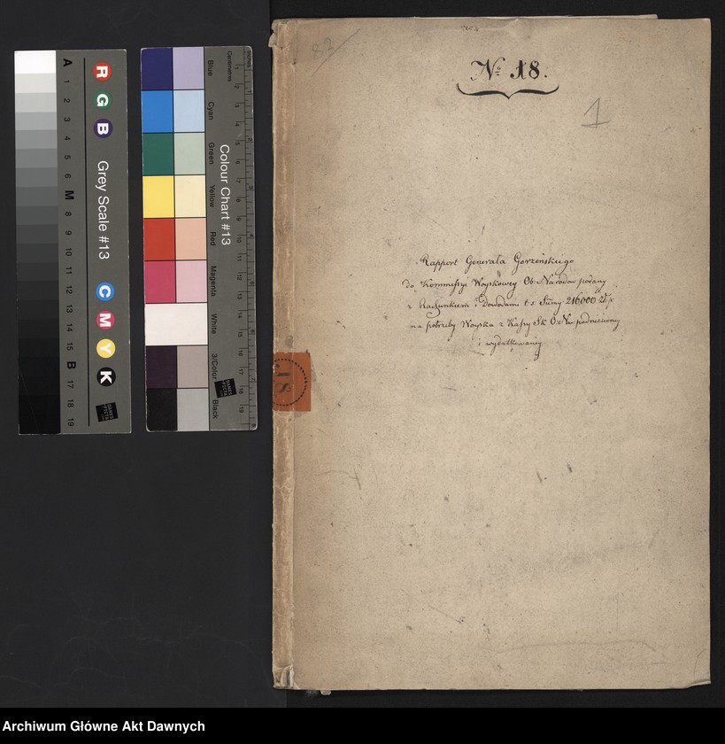 image.from.unit.number "Zbiór pism rozmaitych Wydziału Wojskowego tyczących, w. XVI - XVIII"