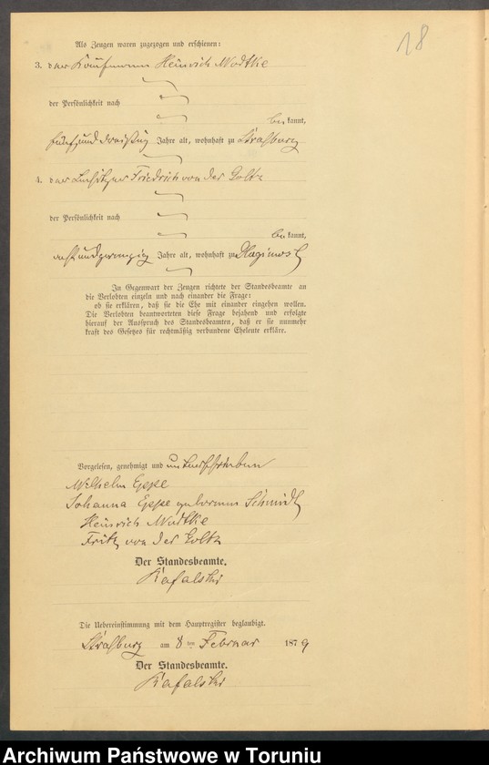 image.from.unit.number "Heiraths-Neben-Register Stadt Strasburg [ Brodnica- Miasto]für das Jahr 1879"