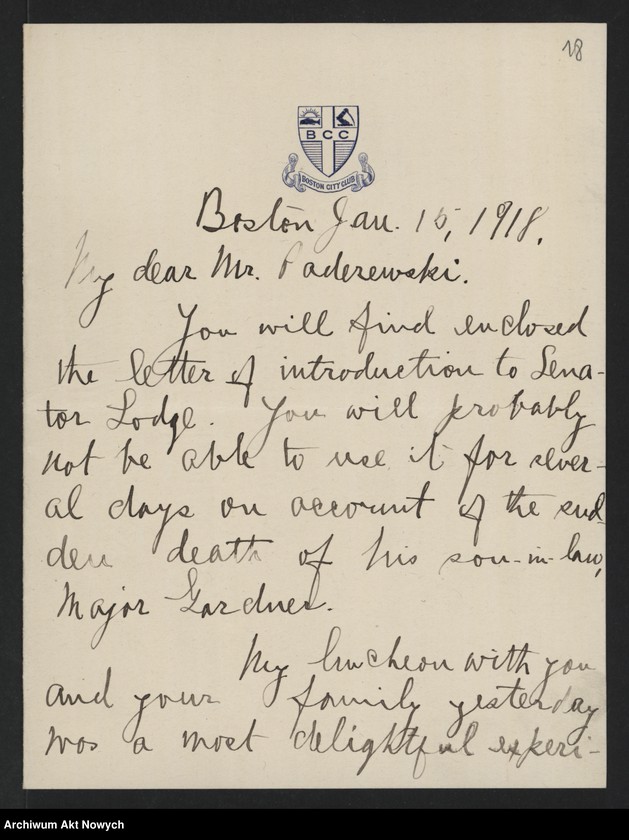 image.from.unit.number "Stosunek Stanów Zjednoczonych A.P. do sprawy niepodległości Polski. Memoriały. Korespondencja. Wycinki prasowe"