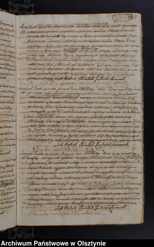 image.from.unit.number "Duplikat Urodzonych Zaslubionych Zmarłych w parafii Sarnowskiey z roku 1838"