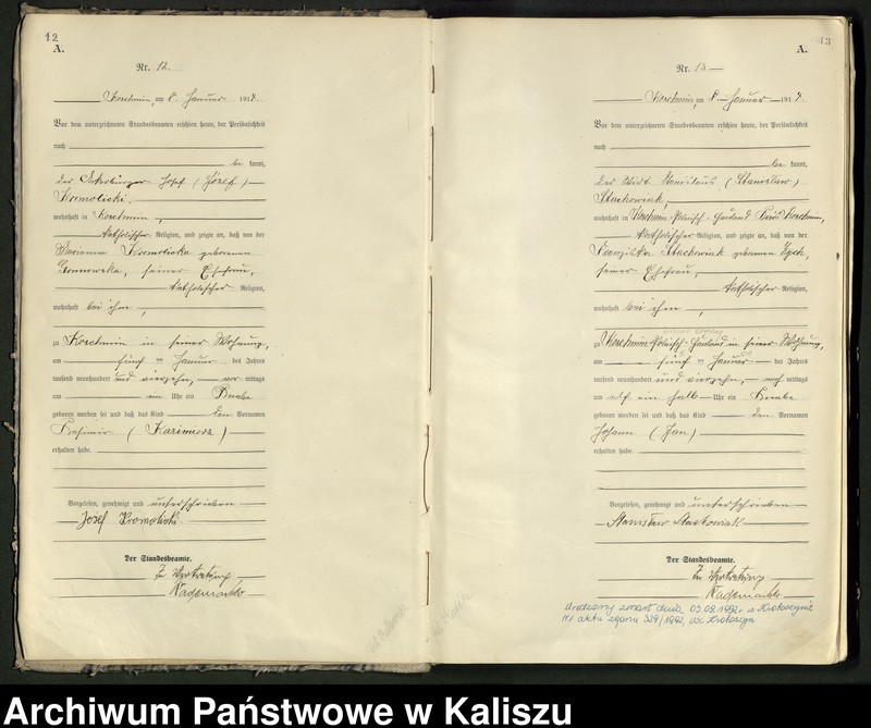 Obraz 10 z jednostki "[Księga urodzeń]"