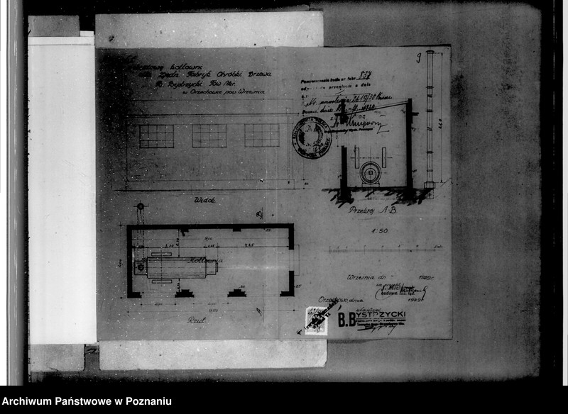 Obraz 15 z jednostki "Fabryka kostki parkietowej B. Bystrzyckiego w Orzechowie powiat wrzesiński nr woj. 6427"