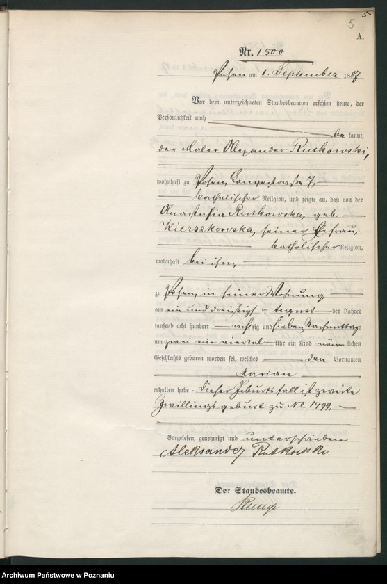 Obraz 8 z jednostki "Księga urodzeń t. IV"