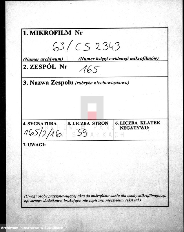 image.from.unit.number "Annexa do akt Ślubnych Parafii Suwalskiey za Rok 1839."