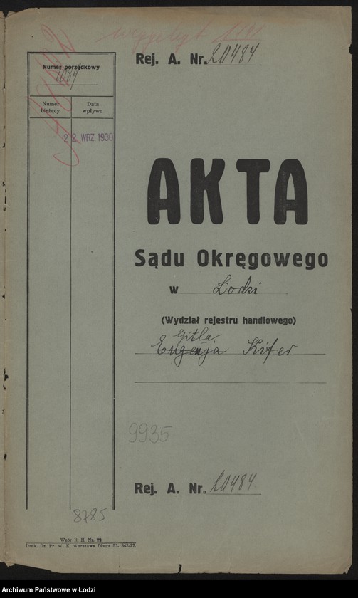 Obraz 2 z jednostki "Gitla Kifer – sklep galanteryjny"