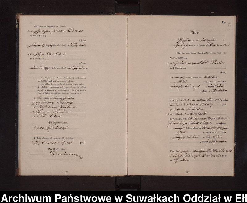image.from.unit.number "Heiraths-Neben-Register des Preussischen Standes-Amtes Rydzewen Kreis Loetzen"