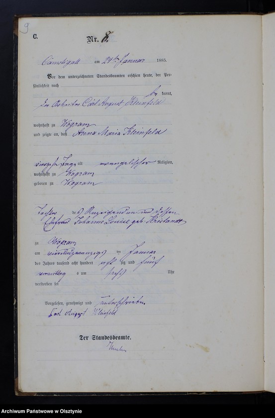 image.from.unit.number "Sterbe-Haupt-Register Nr 1 - 106"