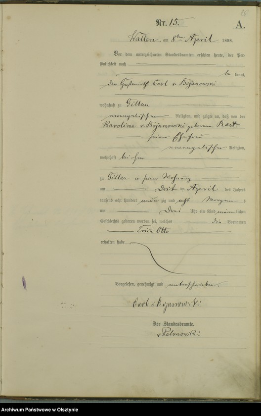 image.from.unit.number "Geburts-Haupt-Register Nr 1 - 67"