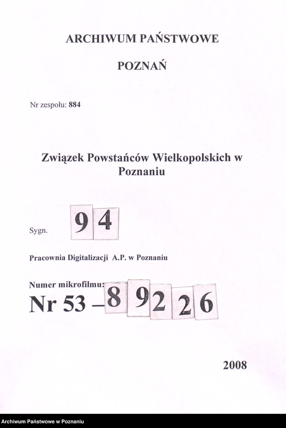 image.from.unit.number "Listy członków Związku Powstańców Wielkopolskich głosujących do Rady Miejskiej."