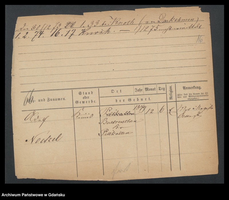 image.from.unit.number "Karty meldunkowe: Nörlich - Norrmann"