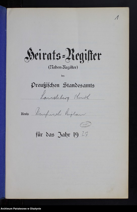 image.from.unit.number "Heiraths-Neben-Register Nr 1 - 9 [ Księga małżeństw- wtóropis ]"