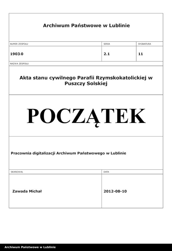 Obraz 1 z jednostki "Księga urodzeń"