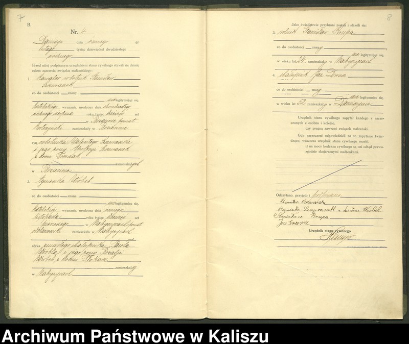 Obraz 7 z jednostki "[Księga małżeństw]"