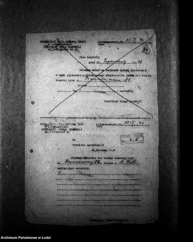 Obraz 15 z jednostki "[Kuchnia przy ul. Franciszkańskiej 80. Działalność kuchni, personel, konsumenci, kontrole]"