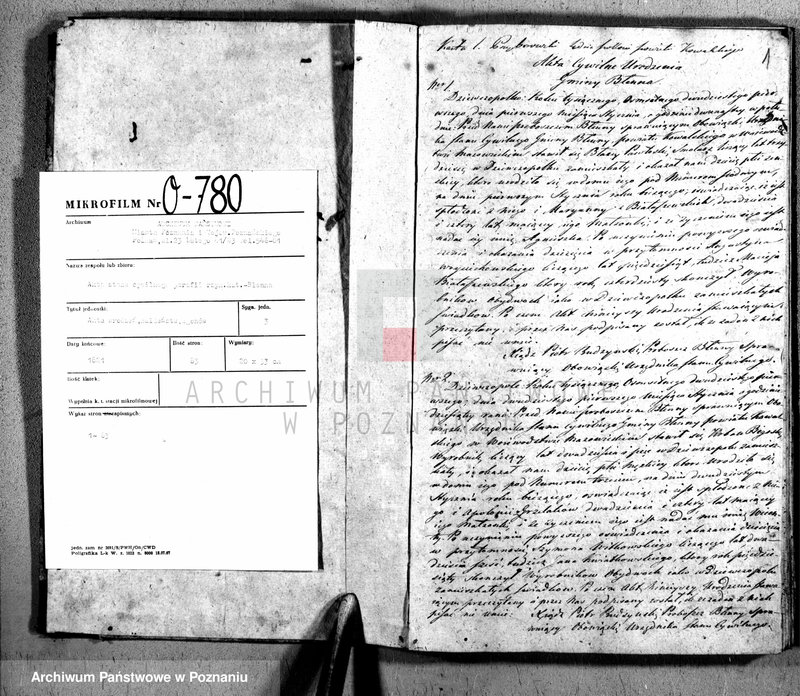 Obraz 2 z jednostki "Akta urodzeń, małżeństw i zgonów"
